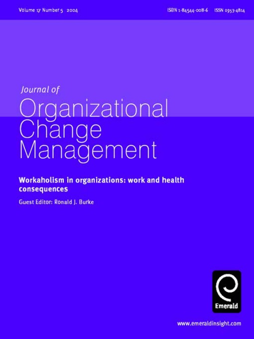 Title details for Journal of Change Management, Volume 17, Issue 5 by Ronald J. Burke - Available
